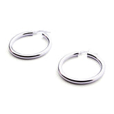 SIM - 24mm silver hoops